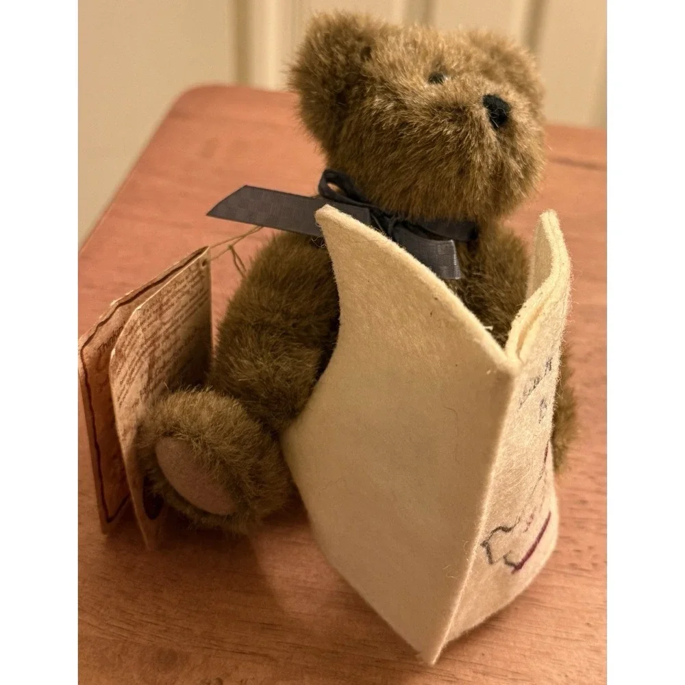 BOYDS MINI Jointed BEAR named Verna - Head Bean Collection‎ 6